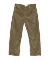 Studio Nicholson Denim Straight Trousers In Green