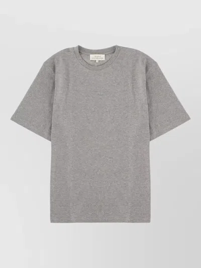 Studio Nicholson Jersey Crew Neck Regular Fit T Shirt In Gray