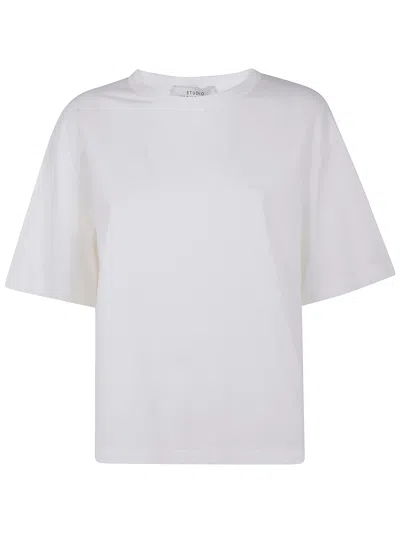 Studio Nicholson Jersey Short Sleeve T-shirt In White
