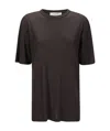 Studio Nicholson Long Sleeve Crew Neck Relaxed Fit Top In Black