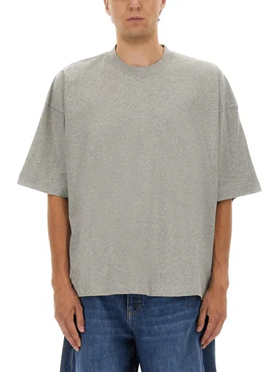Studio Nicholson Jersey T Shirt In Gray