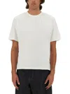 Studio Nicholson Jersey - Branded Easy Fit Ss T-shirt White Relaxed Fit T-shirt - Piu In White