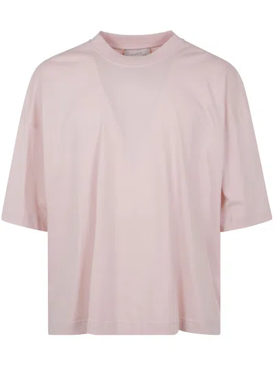 Studio Nicholson Branded Short Sleeve T Shirt In Multicolor