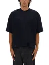 Studio Nicholson Crew Neck Oversized Fit Short Sleeves T-shirt In Black