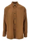 Studio Nicholson Jude Buttoned Shirt In Brown