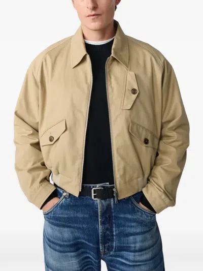 Studio Nicholson Kendal Peached Cotton Jacket In Neutral