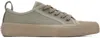 Studio Nicholson Khaki Byrd Canvas Sneakers In Khaki
