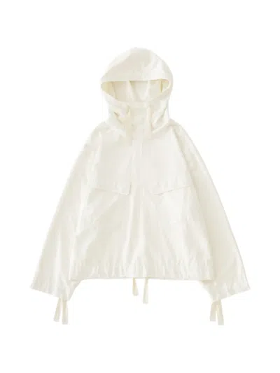 Studio Nicholson Kirby Drawstring Hooded Jacket In Neutral