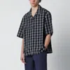 Studio Nicholson Kline Shirt Black Check Pattern In Black