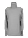 Studio Nicholson Cotton Turtleneck Sweater In Gray