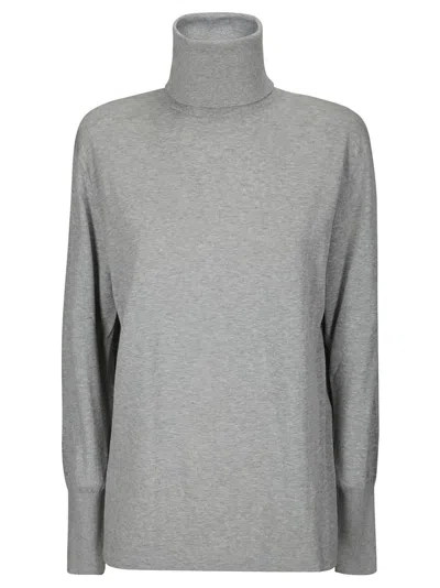 Studio Nicholson Knitwear - 16gg Single Jersey Roll Neck In Grey