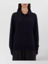 Studio Nicholson Knitwear Polo Collar Long Sleeves In Blue