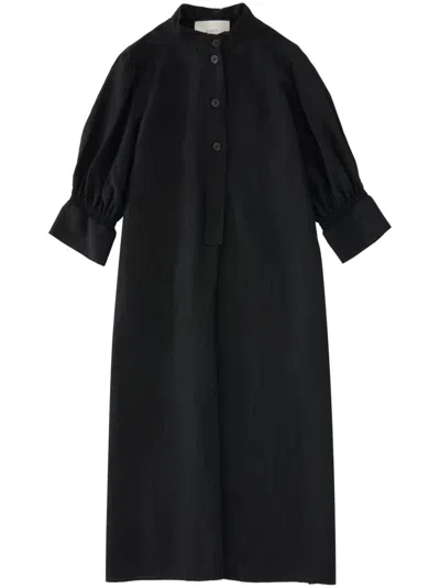 Studio Nicholson Knoll Midi Dress In Black