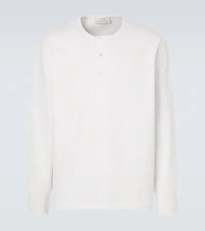 Studio Nicholson Kuyto Cotton Jersey Henley Shirt In Black