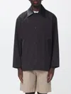 Studio Nicholson Lamb Leather And Wool Coat In Multi