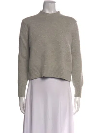 Pre-owned Studio Nicholson Lambswool Mock Neck Sweater In Neutrals