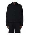 Studio Nicholson Cotton-blend Numa Overshirt In Black
