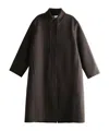Studio Nicholson Lapel Coat In Black