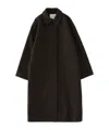 Studio Nicholson Lapel Coat In Black