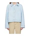 Studio Nicholson Blue Petar Denim Jacket In Blue
