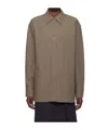 Studio Nicholson Lapel Long-sleeved Shirt In Brown