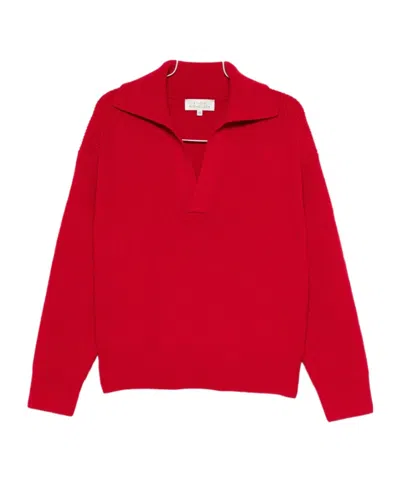 STUDIO NICHOLSON LAPEL SWEATER