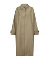 Studio Nicholson Beige Cotton Blend Twill Holin Trench Coat In Multi