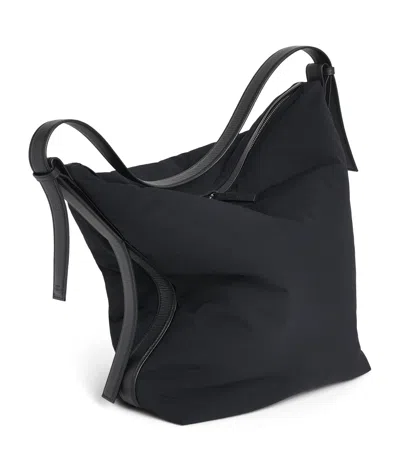 Studio Nicholson Large Nylon Airport Shoulder Bag In Black