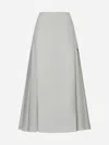 Studio Nicholson Lawson High Waisted Maxi Skirt In Gray