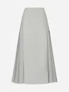 Studio Nicholson Lawson High Waisted Maxi Skirt In Gray