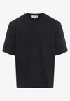 Studio Nicholson Lay Logo Detailed Crewneck T-shirt In Black
