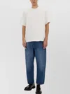 Studio Nicholson Jersey - Branded Easy Fit Ss T-shirt White Relaxed Fit T-shirt - Piu