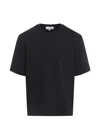 Studio Nicholson Lay Logo Detailed Crewneck T-shirt In Black