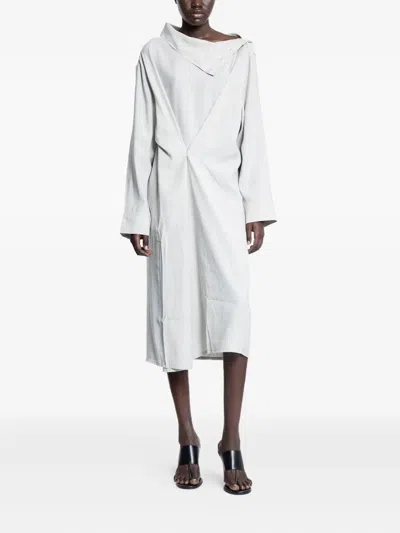 STUDIO NICHOLSON LEAT HIGH-NECK DRAPED DRESS