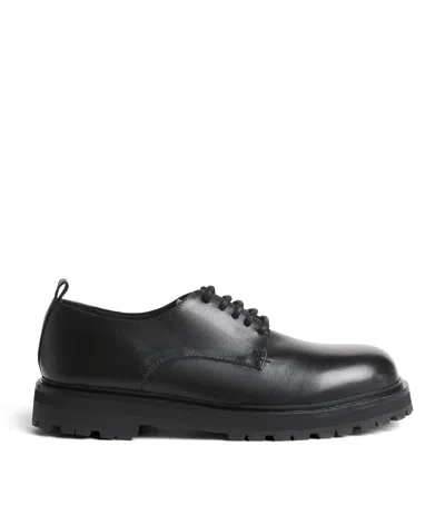 Studio Nicholson Leather Jackson Derby Shoes In Black