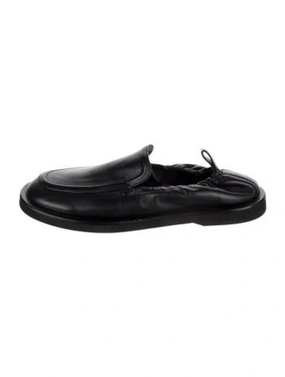 Pre-owned Studio Nicholson Leather Loafers In Black