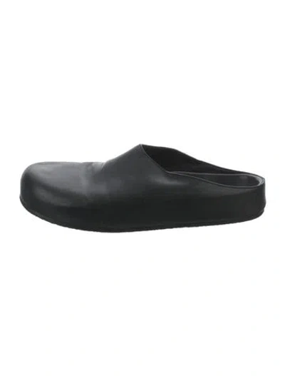 Pre-owned Studio Nicholson Leather Loafers In Black