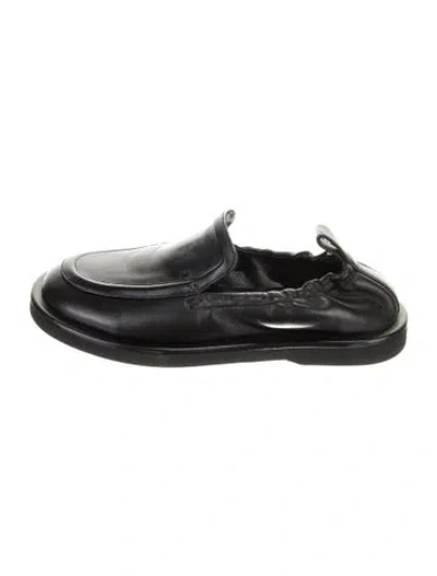 Pre-owned Studio Nicholson Leather Loafers In Black
