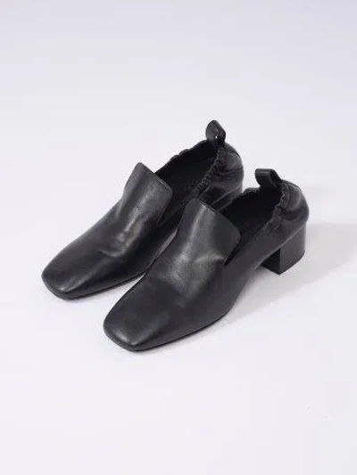 Studio Nicholson Leather Slip-on Loafer In Black