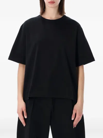 Studio Nicholson Crew Neck Short-sleeved T-shirt In Black