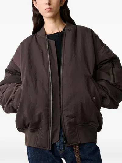 Studio Nicholson Leroy Bomber Jacket In Brown