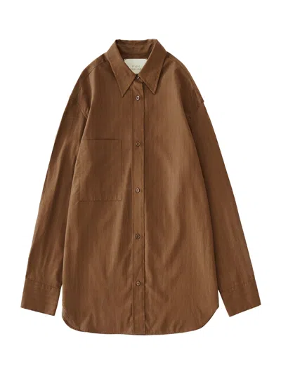 Studio Nicholson Leto Stripe Shirt Brown