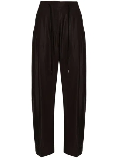 Studio Nicholson Leven Trousers In Brown