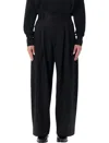 Studio Nicholson Line Lightweight Technical Wool Pants In Black