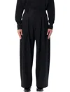 Studio Nicholson Line Lightweight Technical Wool Pants In Black
