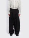 Studio Nicholson Typewriter Straight-leg Cotton-poplin Trousers In Black