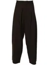 Studio Nicholson Typewriter Straight-leg Cotton-poplin Trousers In Brown