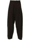Studio Nicholson Typewriter Straight-leg Cotton-poplin Trousers In Brown
