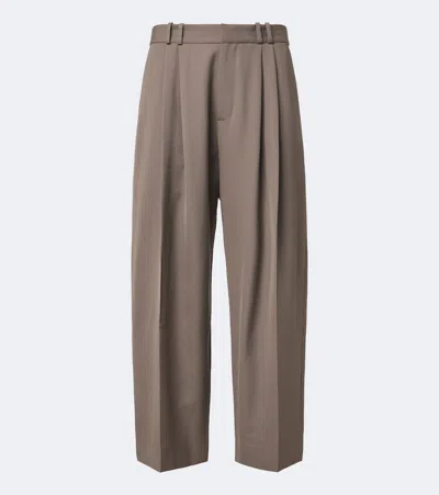 Studio Nicholson Line Wide-leg Pants In Gray