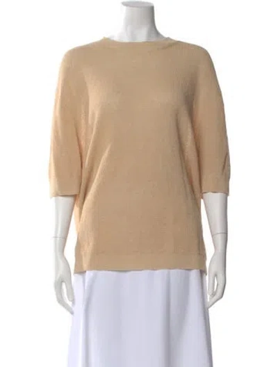 Pre-owned Studio Nicholson Linen Bateau Neckline Sweater In Neutral